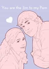 Jim and Pam Jim Valentines Day Card 47674 created by Hayley Gregor