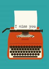 typewriter love Love & Friendship Card 3647 created by Gail Myerscough