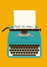 Retro/Vintage illustration Thank You Card 26248 created by Gail Myerscough