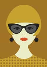 trendy female Love & Friendship Card 26250 created by Gail Myerscough