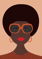 Retro/Vintage female Love & Friendship Card 26251 created by Gail Myerscough