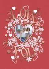 Personalised Anniversary Photo Card created by michael cheung - Pretty Anniversary Photo Card