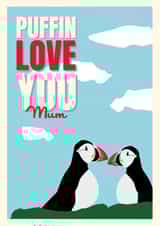 puffins birds Mothers Day Card 41816 created by Cox a Doodle Doo