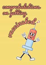 vaccinated vaccination Congratulations Card 45186 created by McNutt's Design