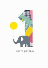 one first Birthday Card 21712 created by Lucy Alice Designs 