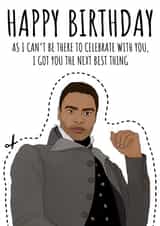 The Duke cut out Bridgerton birthday card created by Cowpat Designs