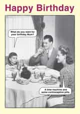 joke mum Birthday Card 15655 created by Liverpool Card Studio