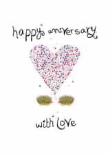 happy anniversary love hearts Card 47362 created by Lush Stuff