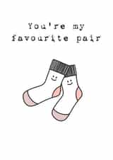 pair socks Just because Card 47817 created by Ellie Thomson