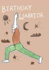 yoga male Birthday Card 5053 created by ROSE + DAFF