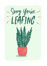 Plant leaving Card 47719 created by JuliasPrintStudio