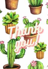 thanks cactus Thank You Card 21590 created by DIanne Richardson