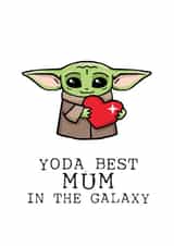 GROGU BABY YODA Card 40719 created by Kate Coates Design Studio