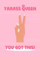 trendy nails Good Luck Card 19652 created by Stephenie Emily