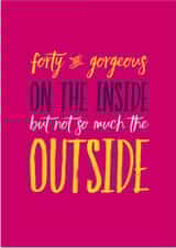 forty fortieth Birthday Card 12599 created by CreatedbyMe Sean