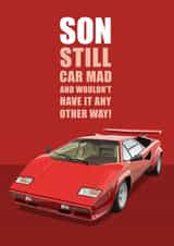Birthday For Son Supercar. created by RetroMotion Artwork