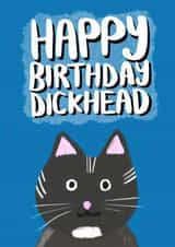 Dickhead from the cat Birthday Card 9628 created by Koro Cinco