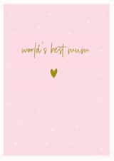 world's best mum heart Mothers Day Card 1465 created by Megan Claire