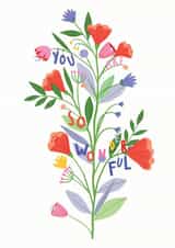 wonderful love Send A Smile Card 21352 created by Jessica Smith Illustration 