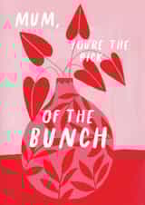 pick of the bunch flowers Mothers Day Card 47093 created by Jessica Smith Illustration 