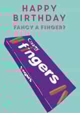finger chocolate Birthday Card 8498 created by Betsy Benn