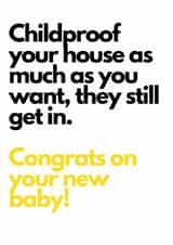 advice funny New Baby Card 21781 created by TOJ Designs