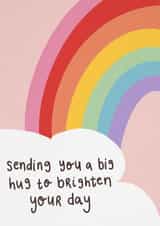 Big hug rainbow card created by @pepperpeachillustrations