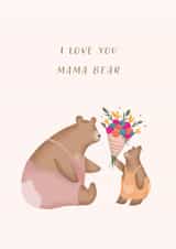 love mama bear Mothers Day Card 17657 created by Studio Mads