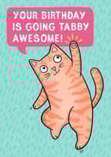 Your Birthday is Going Tabby Awesome! created by Drawn to Cats