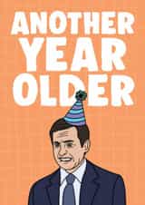 The Office US - Cringe Michael Scott - Another Year Older Funny Birthday Card created by Studio Doodles