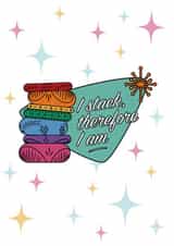 billie eilish i think therefore i am Love & Friendship Card 47952 created by Splendette