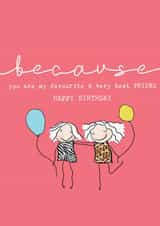 Favourite best friend birthday card created by Bexy Boo
