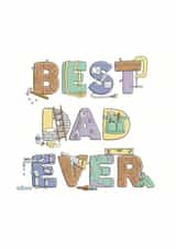 Dad Father Father's Day Card 42355 created by Kate Lanxon