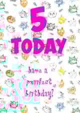 5 5th Birthday Card 20775 created by Art Thunderclap