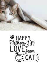 Personalised Mothers Day Photo Card created by Jodie Gaul & Co - from the cat cat mum Mothers Day Personalised Photo Card 9716