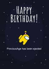 Among Us Birthday Card! created by Tom Sparke