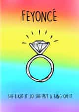 Beyoncé/ Feyonce - rainbow - wedding created by Poppy & Mabel