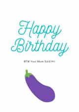 banter joke Birthday Card 21734 created by Bants Cards