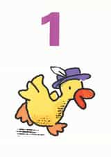 1 duck Birthday Card 8044 created by Paul Dowling