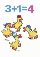 Cute Birthday Card - 4th - Ducks created by Paul Dowling