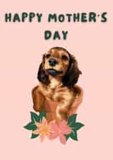 dog mum Mothers Day Card 47759 created by Cujo Creations