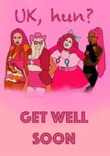 U k, hun? Get Well Soon card created by Esther the Sketcher