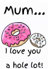 mum donut Mothers Day Card 21671 created by Ellie Roberts