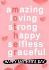 Mum Mom Mothers Day Card 19577 created by Pawwmarkss