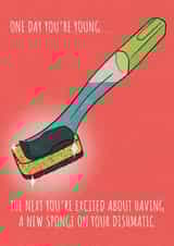 sponge dishmatic Birthday Card 21348 created by Smoking Peach