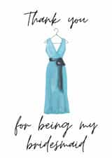 Thank you for being my bridesmaid created by Sunshine in Design