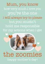 Personalised Mothers Day Photo Card created by Chelsey Adams - Cute Poem Mother's Day Card / Photo Card - From The Dog - You're The One I Will Always Try To Please