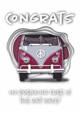congrats campervan Retirement Card 47812 created by Be Concept