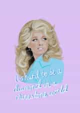Dolly Parton dolly Love & Friendship Card 21583 created by Front Bum