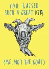 goat kid Mothers Day Card 47997 created by Bewilderbeest
